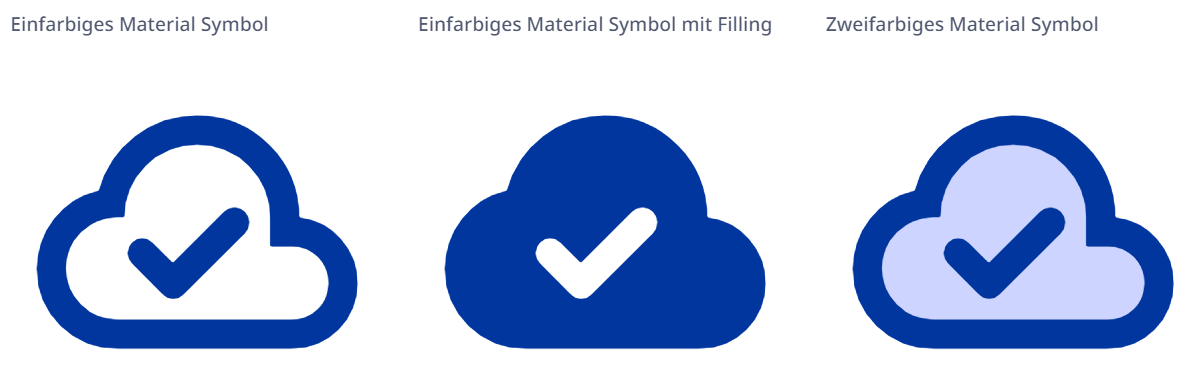 Material Symbols Varianten